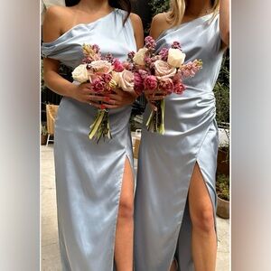 Show me your mumu Jodie dress in steel blue Small and XL